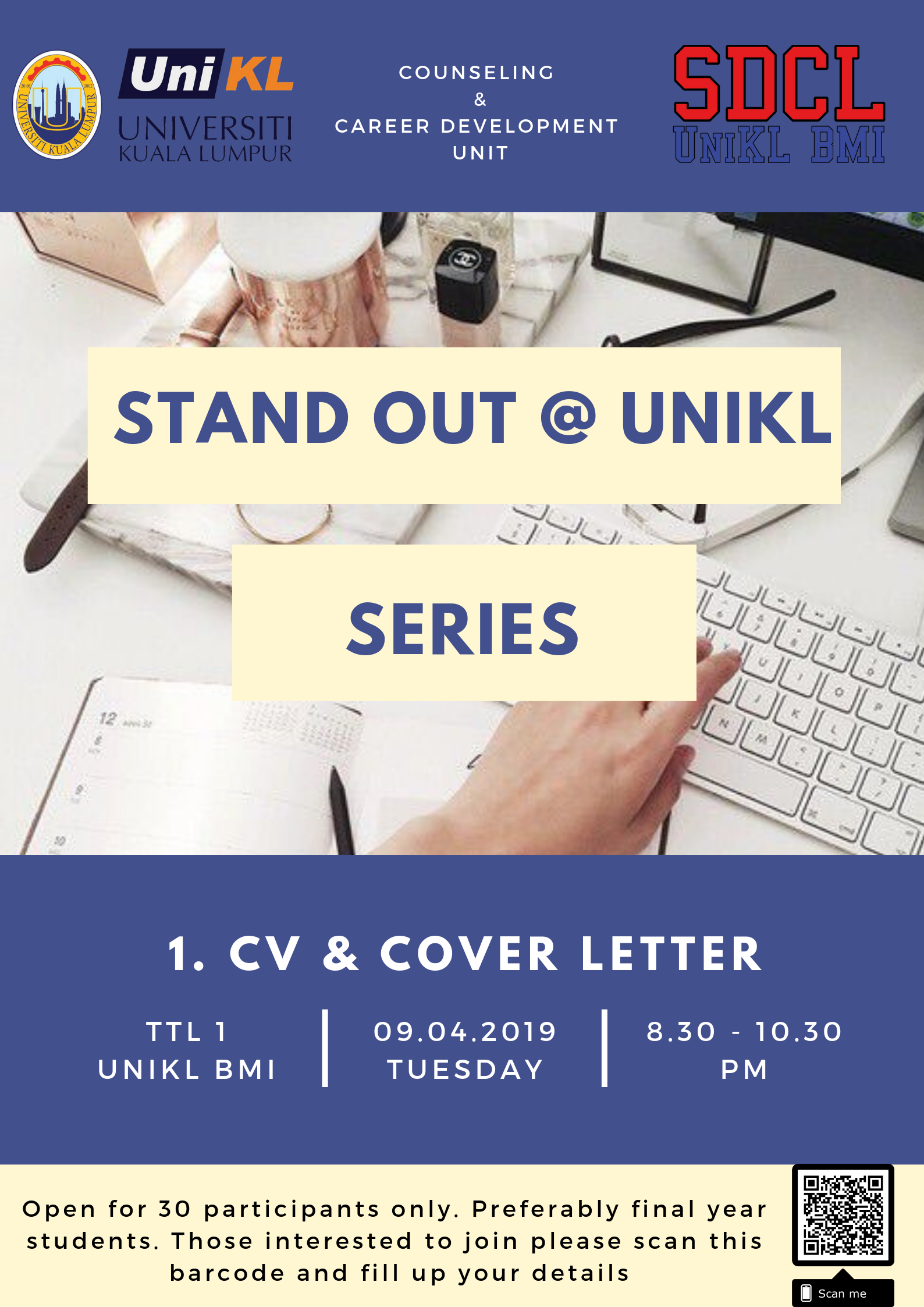 UniKL VLE STAND OUT UniKL SERIES 1. CVs & COVER LETTER
